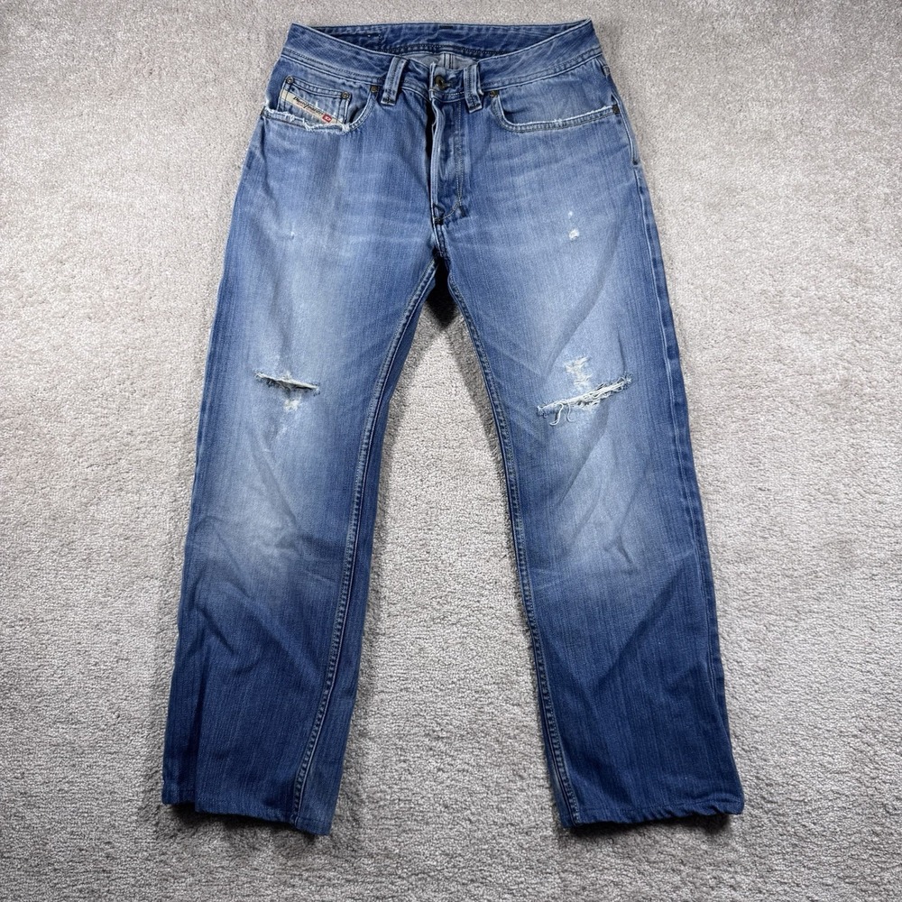 Vintage Diesel Levan Men's 30x27 distressed whiskered straight boot Thrashed‎